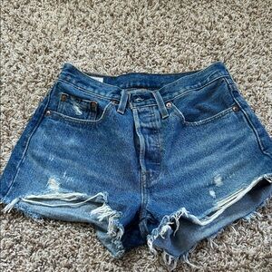 Levi’s Blue Denim Cutoff Shorts - Women's